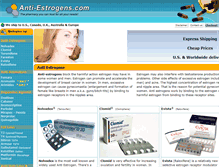 Tablet Screenshot of anti-estrogens.com